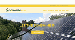 Desktop Screenshot of ecohousesolar.com