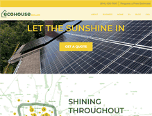 Tablet Screenshot of ecohousesolar.com